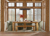 Parker House Crossings - Downtown Dining 86 Inch Rectangular Dining Table With 4 Upholstered Chairs