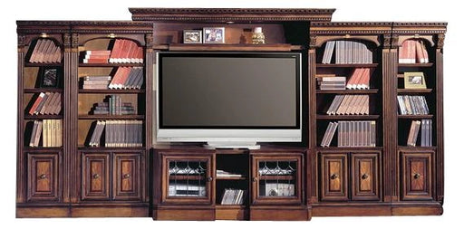 Parker House Huntington Expandable Inset Entertainment Wall in Vintage Pecan