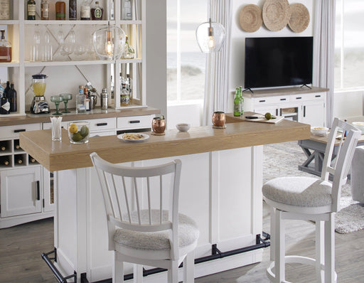 Parker House Americana Modern Dining 78 inch Bar with Quartz Insert