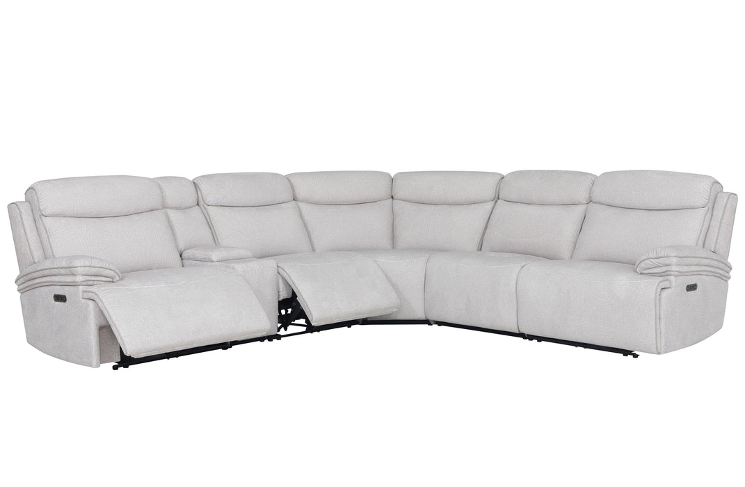 Parker Living Alpine - Airy Midnight 6 Piece Zero Gravity Power Reclining Sectional with Power Adjustable Headrests