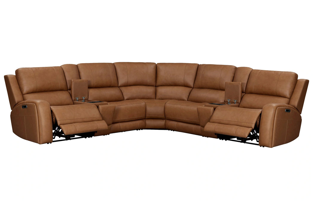 Parker Living Belmont 7 Piece Zero Gravity Power Reclining Sectional with Power Adjustable Headrests
