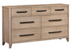 Parker House Breckenridge - Bedroom Queen Bed 2 Nightstands and Dresser with Mirror