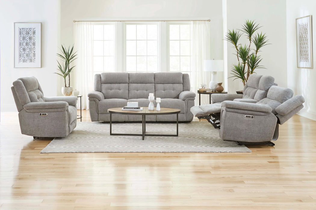 Parker Living Richland - Bristol Grey Power Reclining Sofa Loveseat and Recliner
