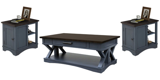 Parker House Americana Modern Cocktail Table with 2 Chairside Tables