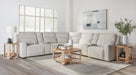Parker Living Lancaster - Fluffy River Rock 7 Piece Zero Gravity Power Reclining Sectional with Power Adjustable Headrests