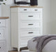 Parker House Americana Modern Bedroom Queen Shelter Bed 2 Nightstands Dresser with Mirror and Chest