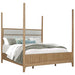 Parker House Escape - Bedroom Queen Poster Bed and Nightstand