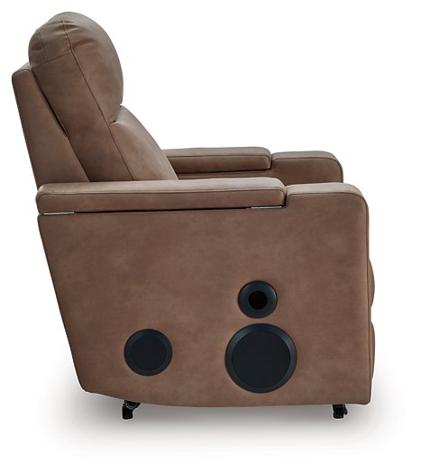 Lorrenton Power Glider Recliner with Audio System - MI Hometown Furnishings (MI)*