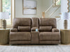 Beckley Place Power Reclining Loveseat with Console - MI Hometown Furnishings (MI)*