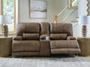 Beckley Place Power Reclining Loveseat with Console - MI Hometown Furnishings (MI)*