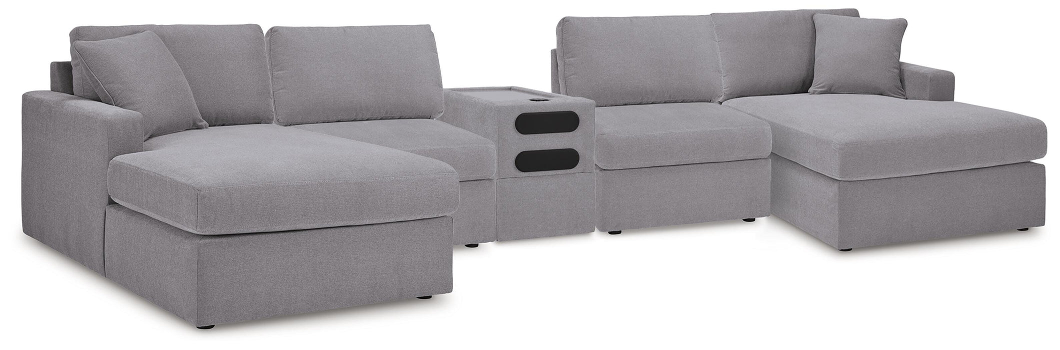 Modmax 5 Piece Sectional with Audio Console - MI Hometown Furnishings (MI)*