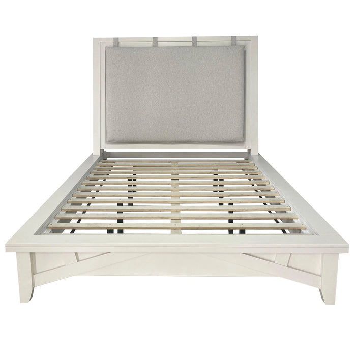 Parker House Americana Modern Bedroom King Platform Bed 2 Nightstands Dresser with Mirror and Chest