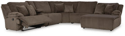 Top Tier Reclining Sectional with Chaise - MI Hometown Furnishings (MI)*