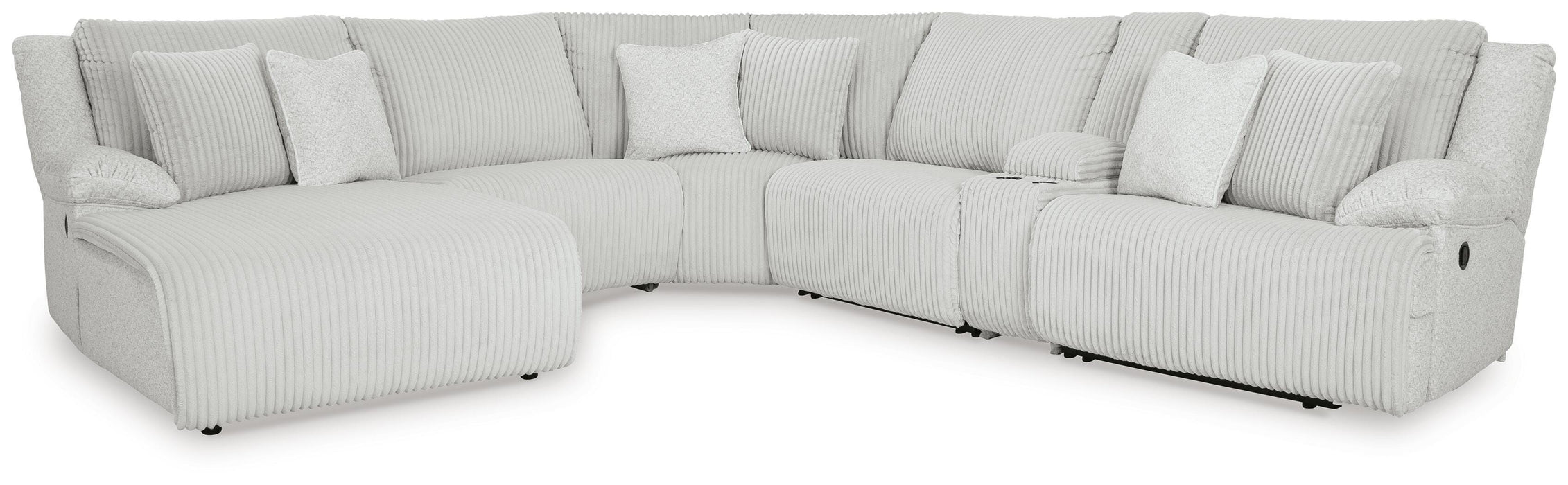Top Tier Reclining Sectional with Chaise - MI Hometown Furnishings (MI)*