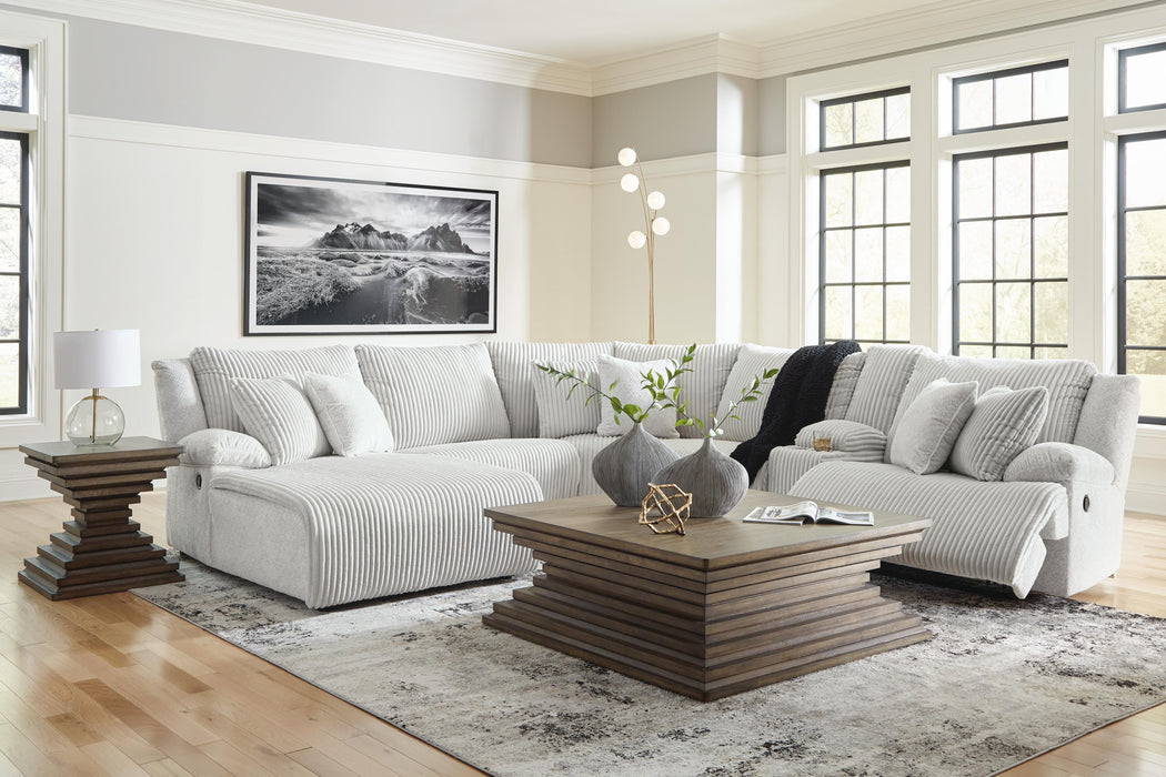 Top Tier Reclining Sectional with Chaise - MI Hometown Furnishings (MI)*
