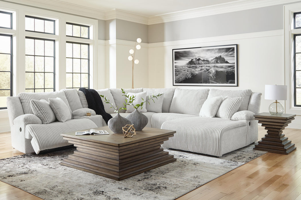Top Tier Reclining Sectional with Chaise - MI Hometown Furnishings (MI)*