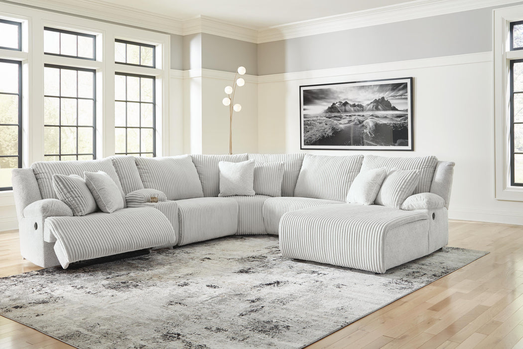 Top Tier Reclining Sectional with Chaise - MI Hometown Furnishings (MI)*