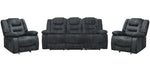 Parker Living Bolton - Misty Storm Manual Reclining Sofa and Two Recliners