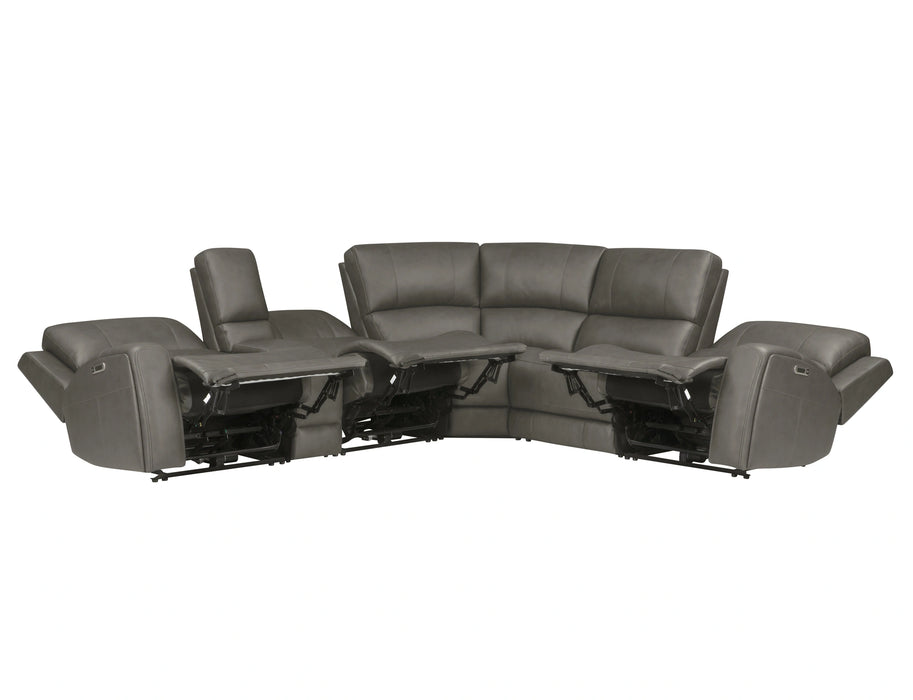 Parker Living Belmont 6 Piece Zero Gravity Power Reclining Sectional with Power Adjustable Headrests
