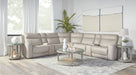 Parker Living Calgary 7 Piece Modular Reclining Sectional with Power Adjustable Headrests