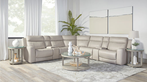 Parker Living Calgary 7 Piece Modular Reclining Sectional with Power Adjustable Headrests