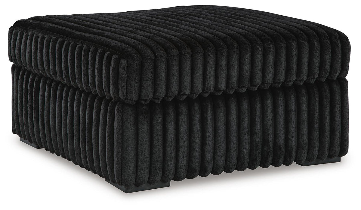 Midnight-Madness Oversized Accent Ottoman - MI Hometown Furnishings (MI)*