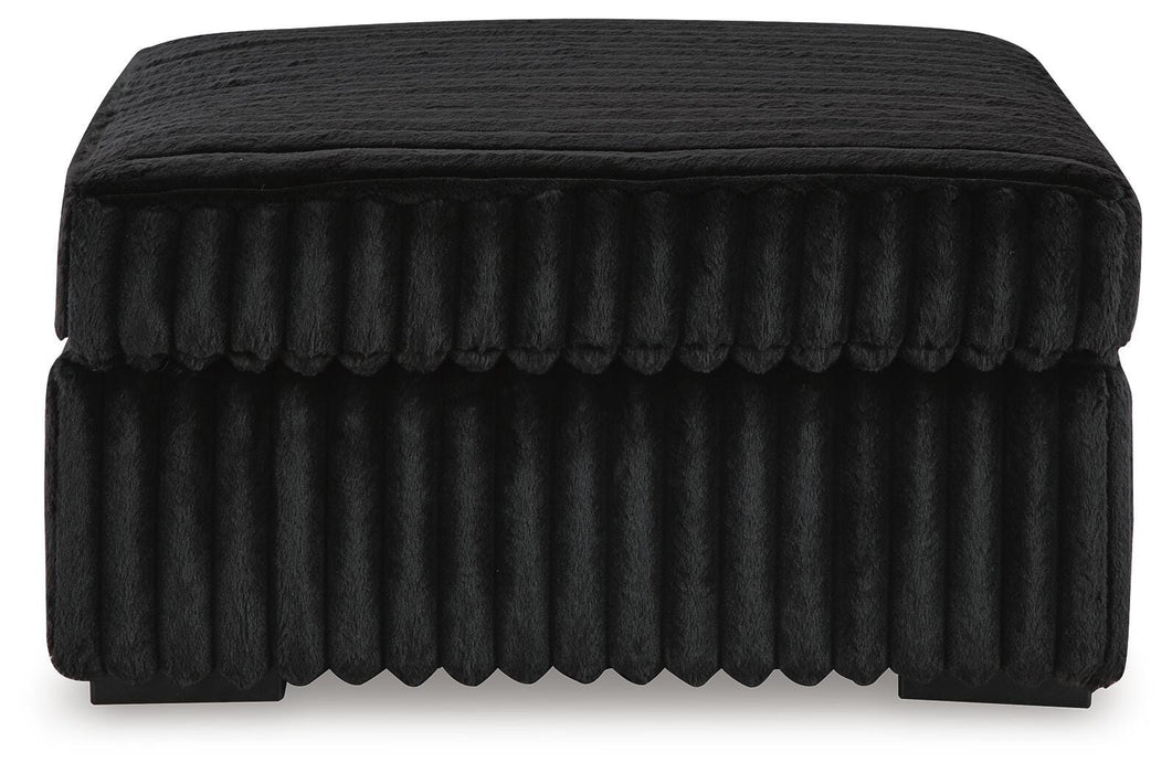 Midnight-Madness Oversized Accent Ottoman - MI Hometown Furnishings (MI)*