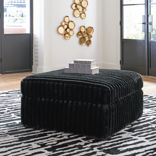 Midnight-Madness Oversized Accent Ottoman - MI Hometown Furnishings (MI)*