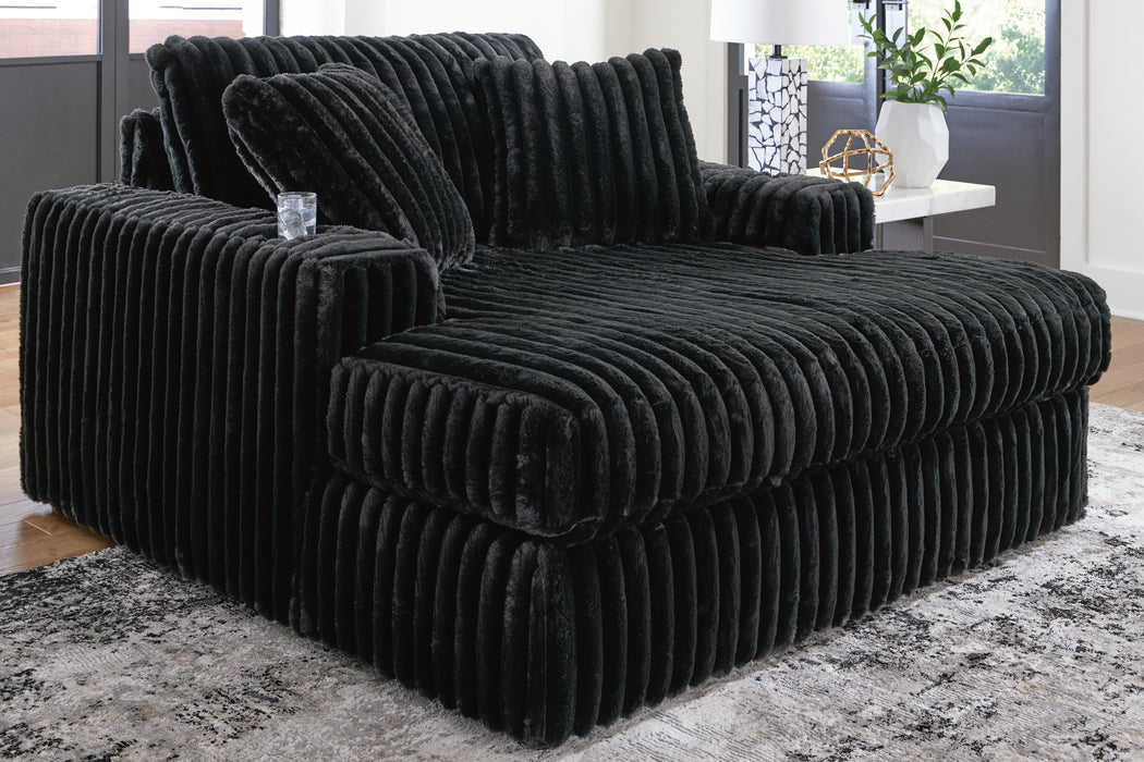 Midnight-Madness Oversized Chaise - MI Hometown Furnishings (MI)*