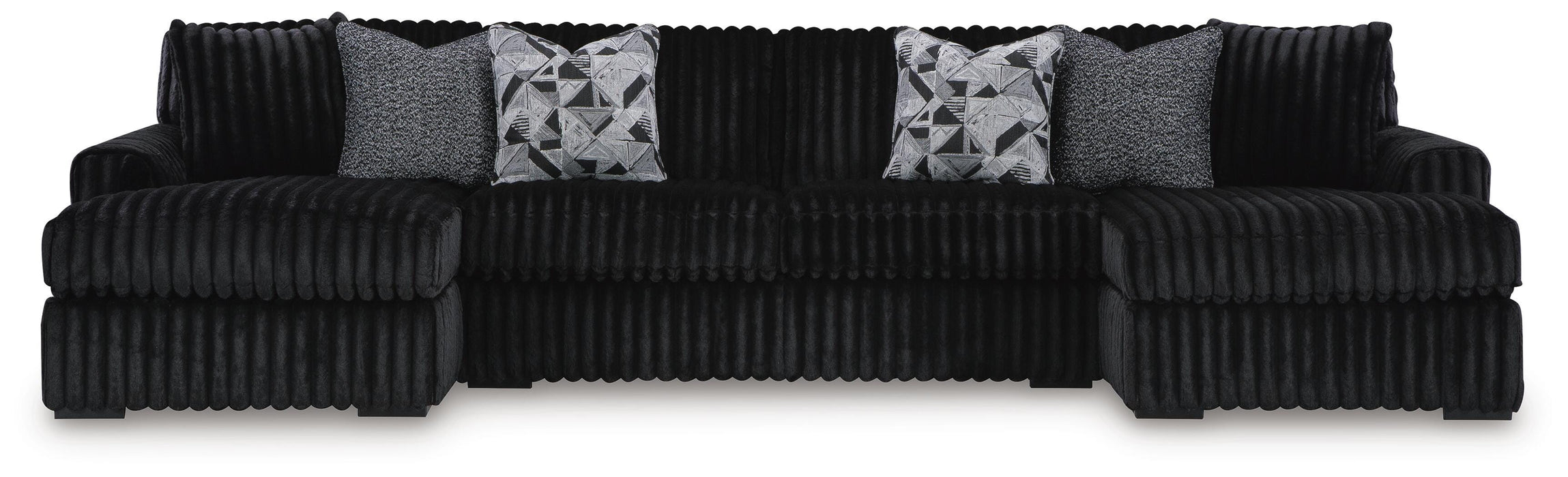 Midnight-Madness Sectional with Chaise - MI Hometown Furnishings (MI)*