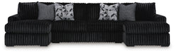 Midnight-Madness Sectional with Chaise - MI Hometown Furnishings (MI)*