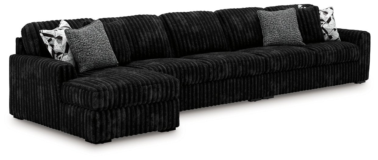 Midnight-Madness Sectional with Chaise - MI Hometown Furnishings (MI)*