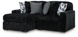 Midnight-Madness Sectional with Chaise - MI Hometown Furnishings (MI)*