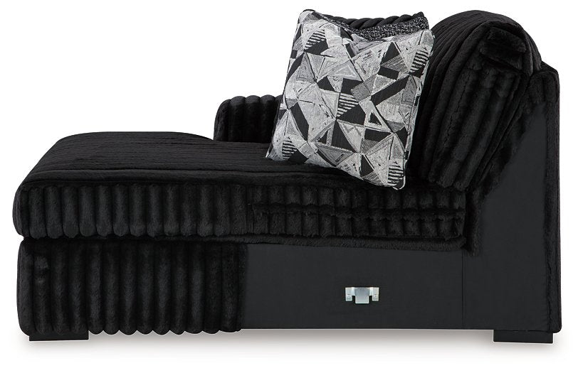 Midnight-Madness Sectional with Chaise - MI Hometown Furnishings (MI)*
