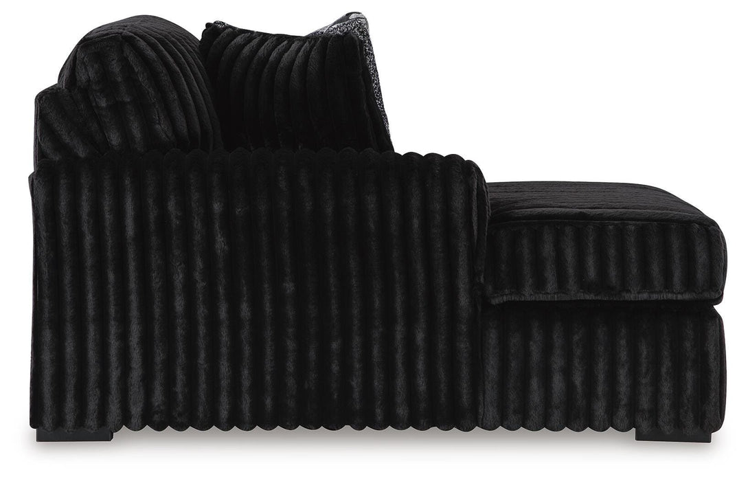 Midnight-Madness Sectional with Chaise - MI Hometown Furnishings (MI)*