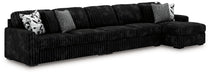 Midnight-Madness Sectional with Chaise - MI Hometown Furnishings (MI)*