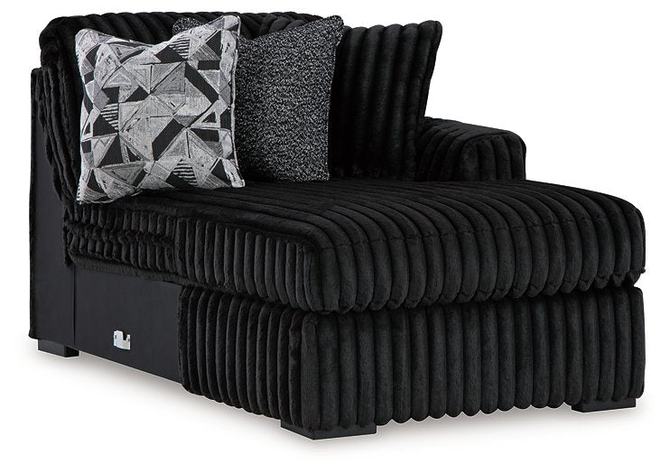 Midnight-Madness Sectional with Chaise - MI Hometown Furnishings (MI)*