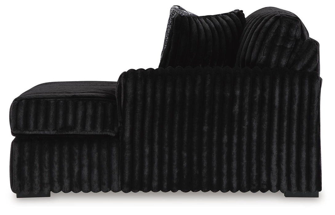 Midnight-Madness Sectional with Chaise - MI Hometown Furnishings (MI)*