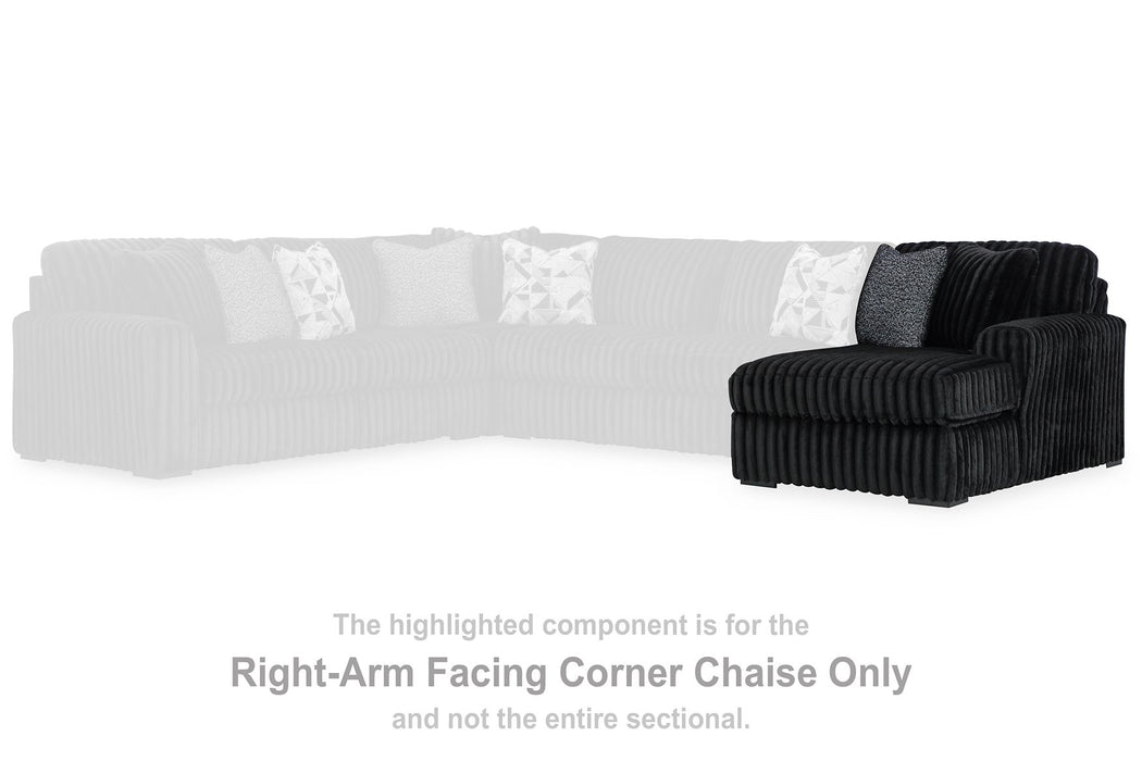 Midnight-Madness Sectional with Chaise - MI Hometown Furnishings (MI)*