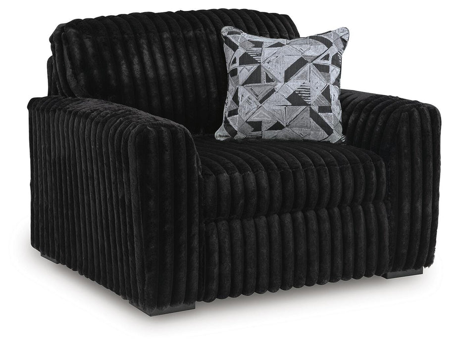 Midnight-Madness Oversized Chair - MI Hometown Furnishings (MI)*