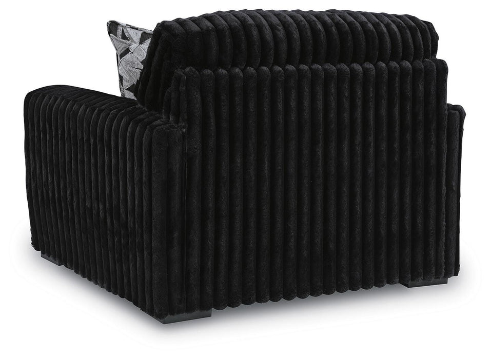 Midnight-Madness Oversized Chair - MI Hometown Furnishings (MI)*