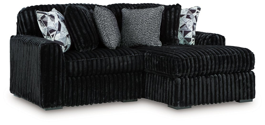 Midnight-Madness Sectional with Chaise - MI Hometown Furnishings (MI)*