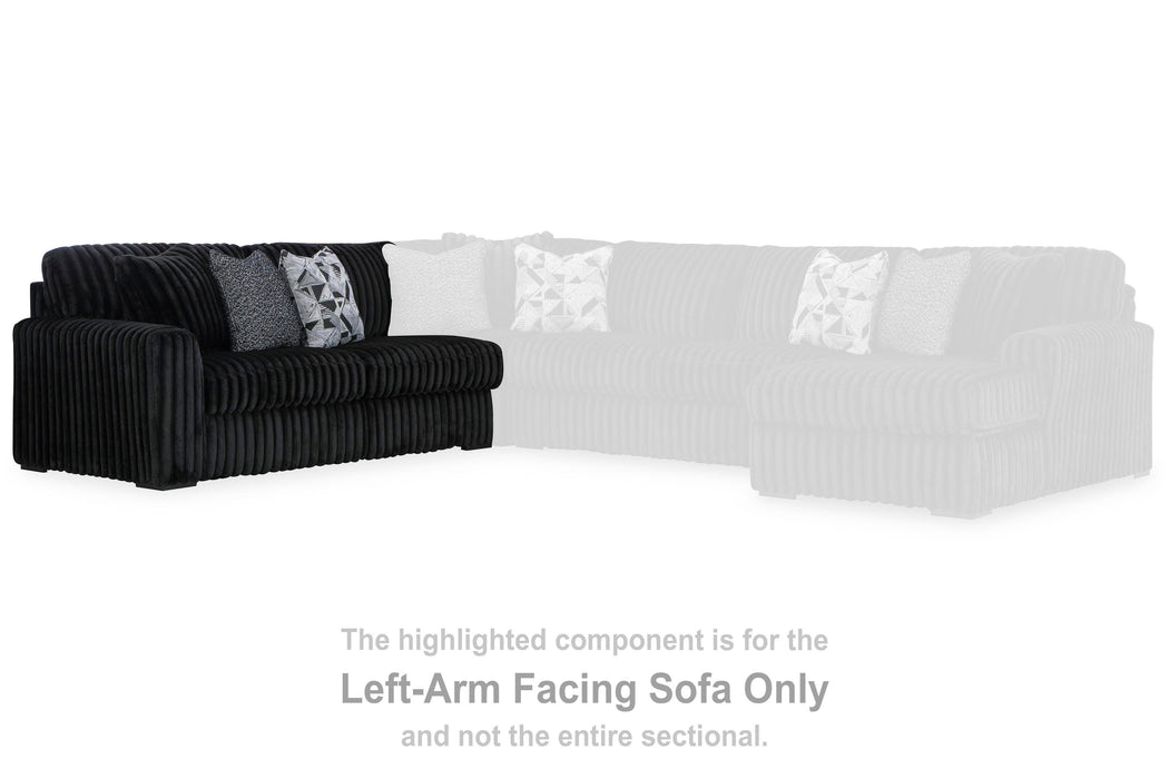 Midnight-Madness Sectional with Chaise - MI Hometown Furnishings (MI)*