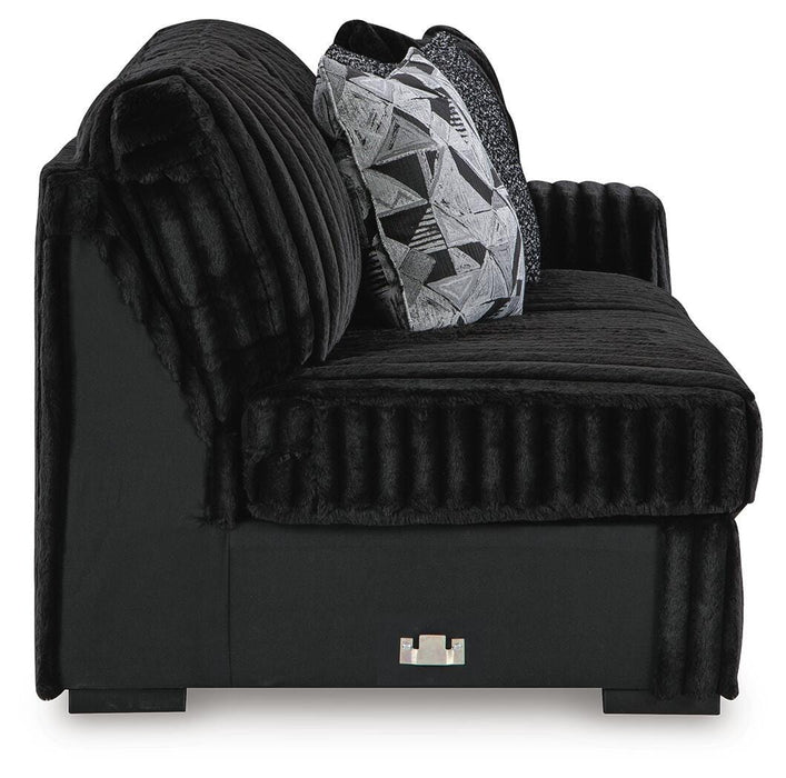 Midnight-Madness Sectional with Chaise - MI Hometown Furnishings (MI)*