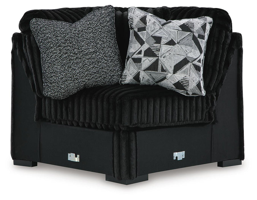 Midnight-Madness Sectional with Chaise - MI Hometown Furnishings (MI)*