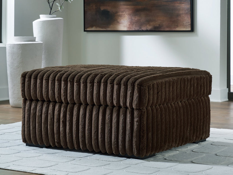 Midnight-Madness Oversized Accent Ottoman - MI Hometown Furnishings (MI)*