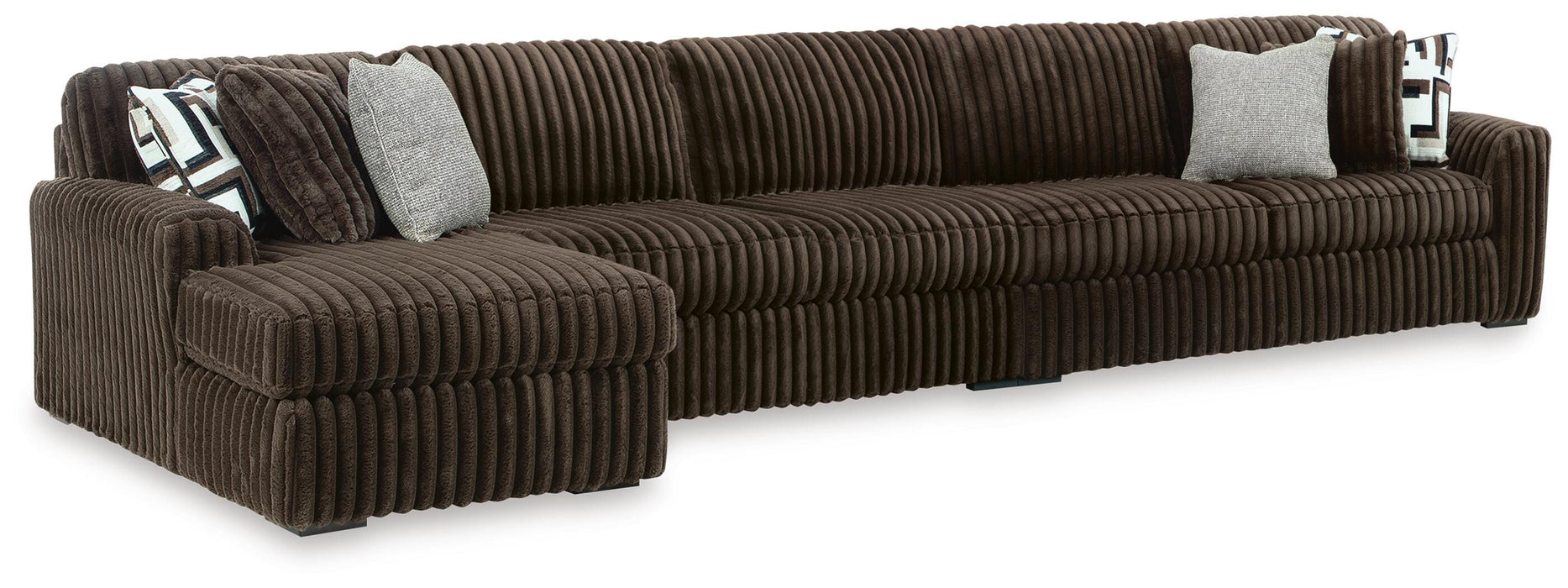 Midnight-Madness Sectional with Chaise - MI Hometown Furnishings (MI)*