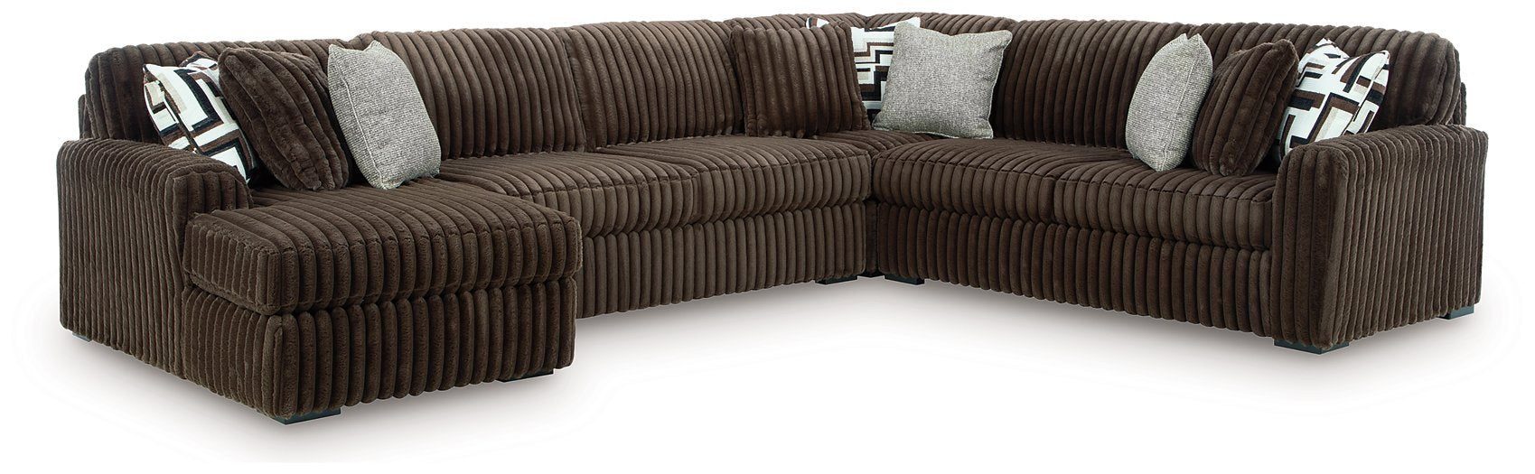 Midnight-Madness Sectional with Chaise - MI Hometown Furnishings (MI)*