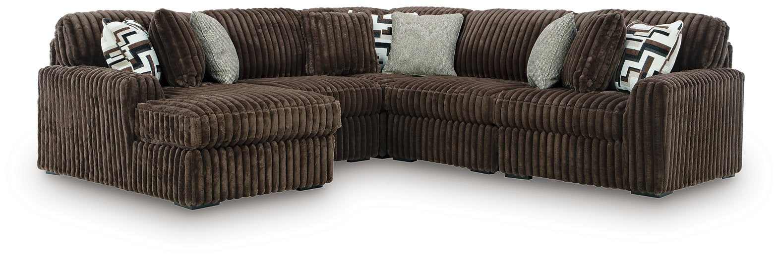 Midnight-Madness Sectional with Chaise - MI Hometown Furnishings (MI)*