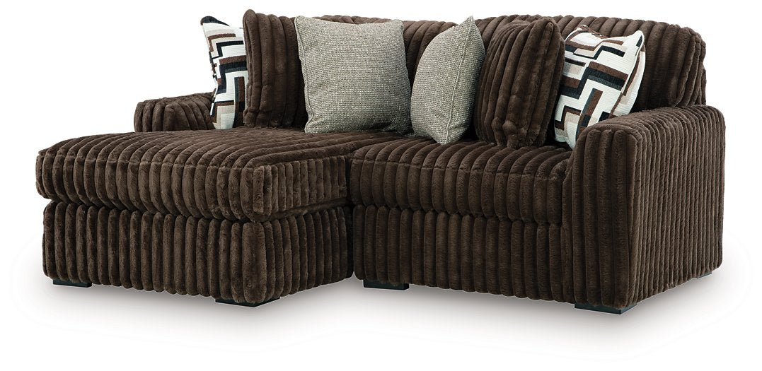 Midnight-Madness Sectional with Chaise - MI Hometown Furnishings (MI)*